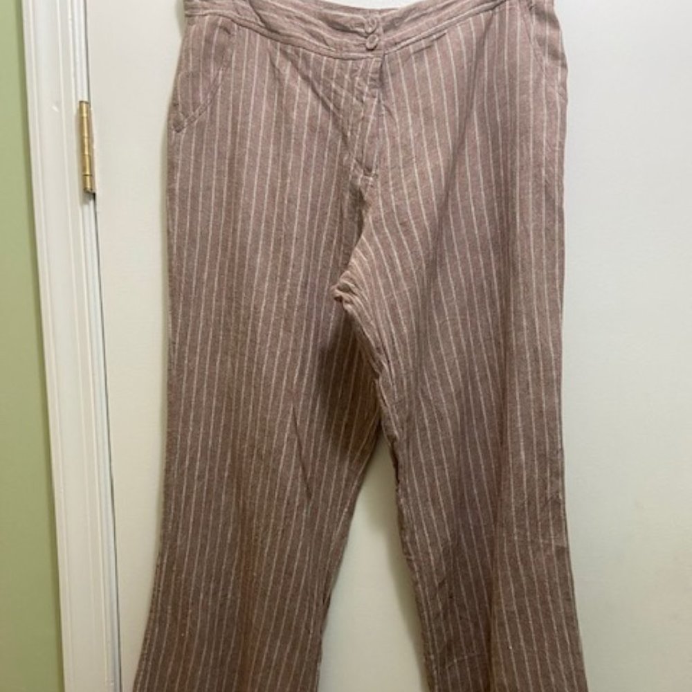Linen Striped Pants